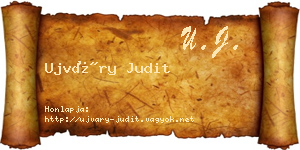 Ujváry Judit névjegykártya